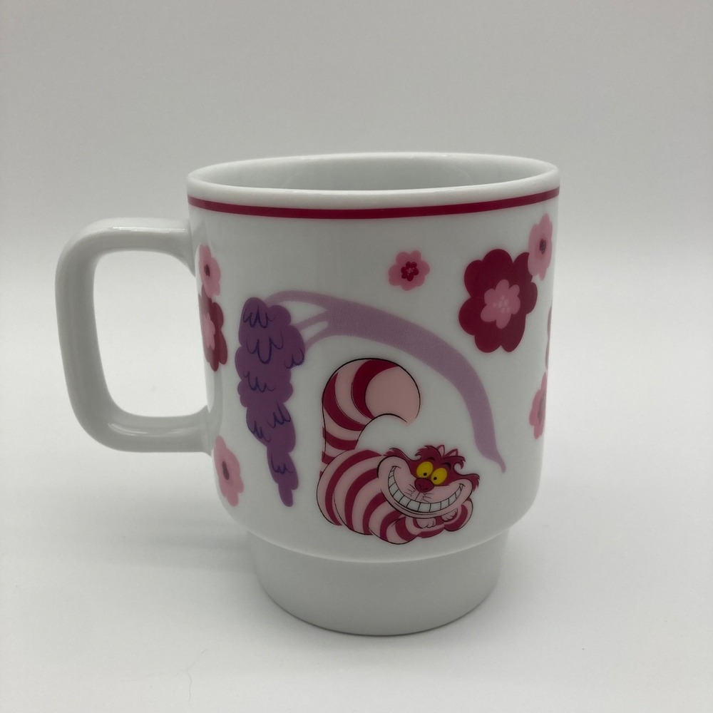 Disney Alice in Wonderland Cheshire Cat Coffee Mug Tea Cup EUC